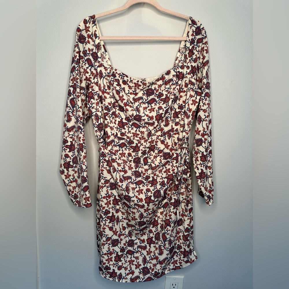 Abercrombie & Fitch Floral Patterned Long Sleeve Dress